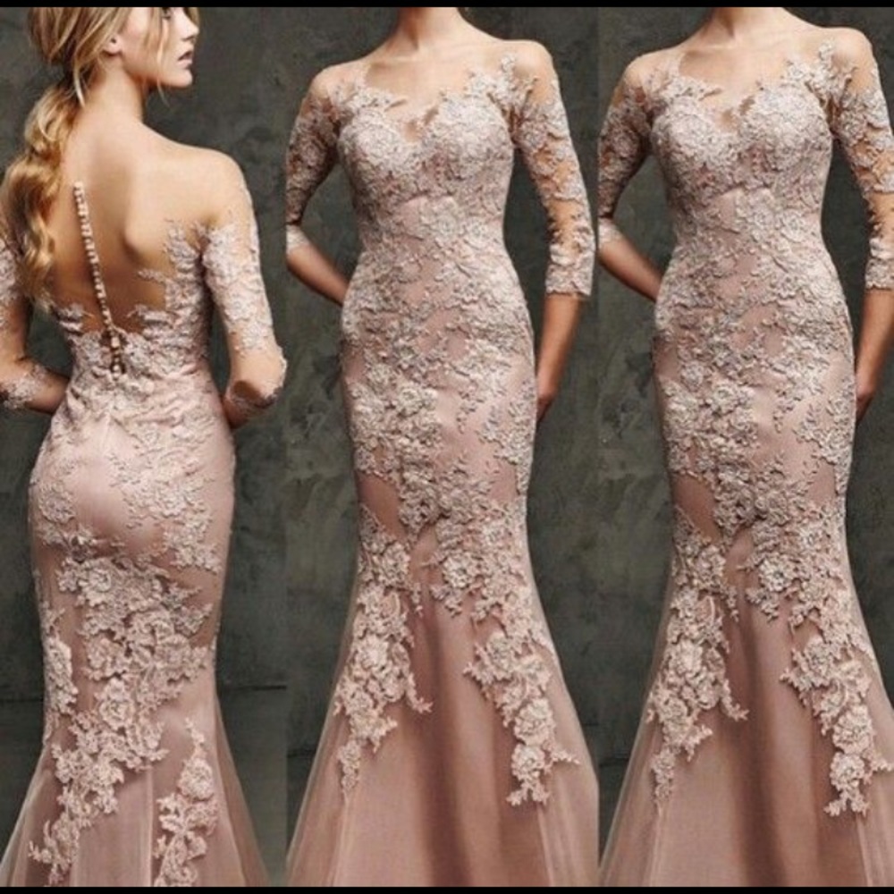 Pronovias blush gown